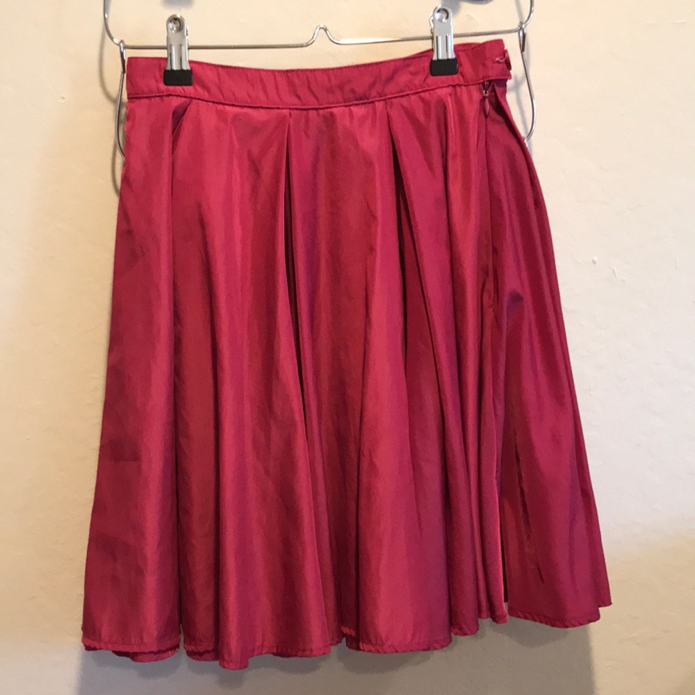 American apparel magenta skater skirt